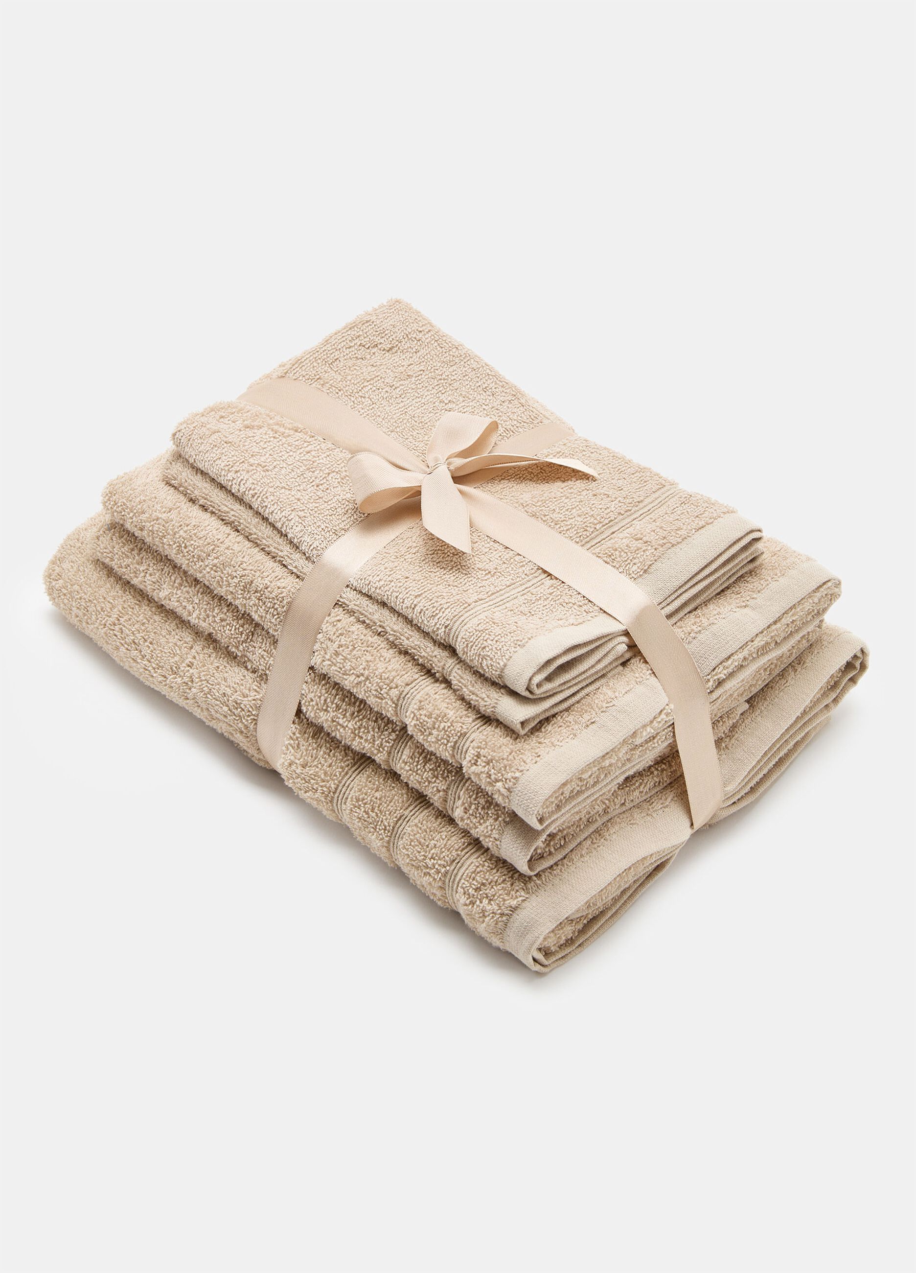 Set 5 asciugamani in puro cotone