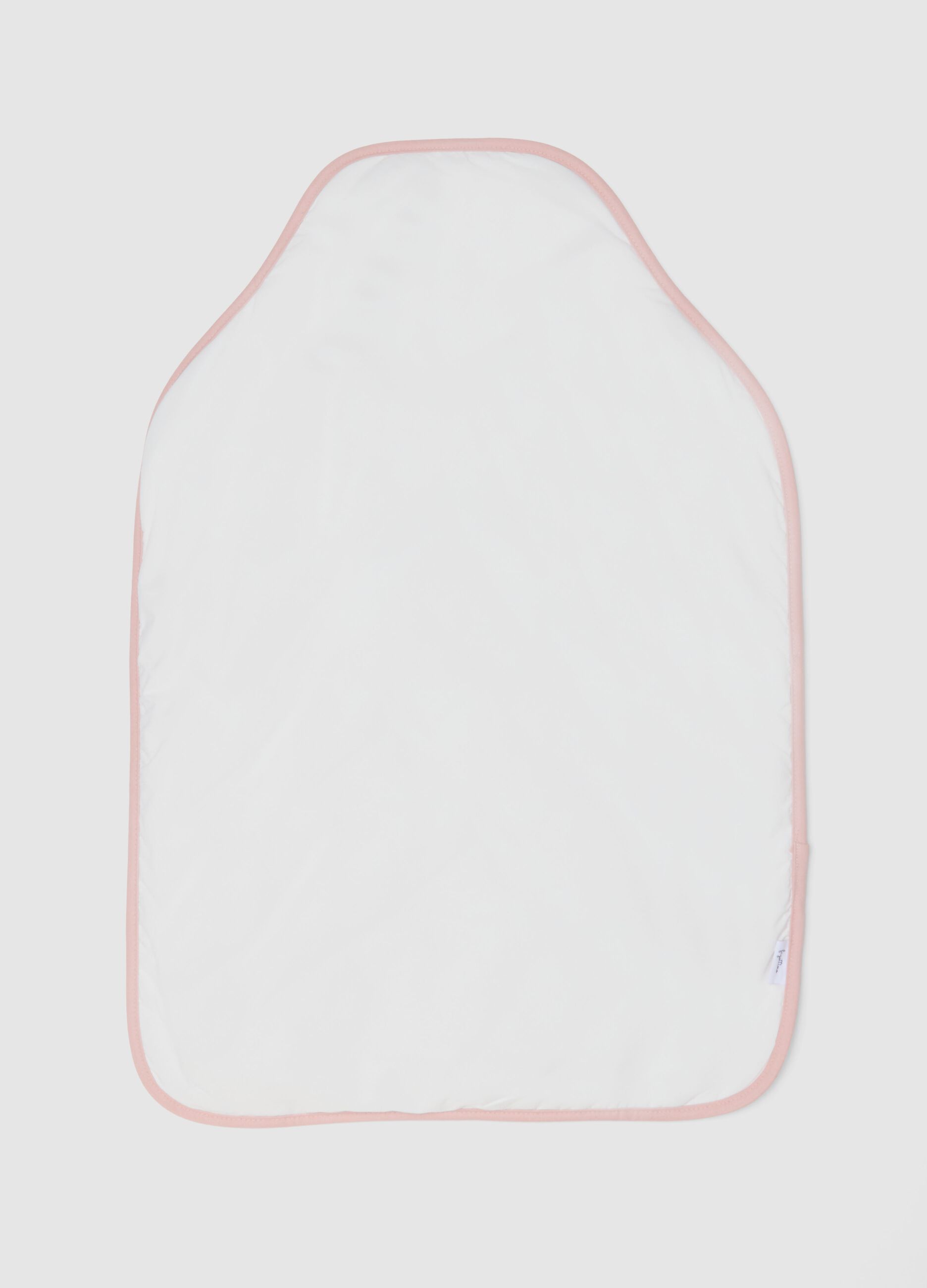 Pink 100% cotton baby changing mat with teddy bear design