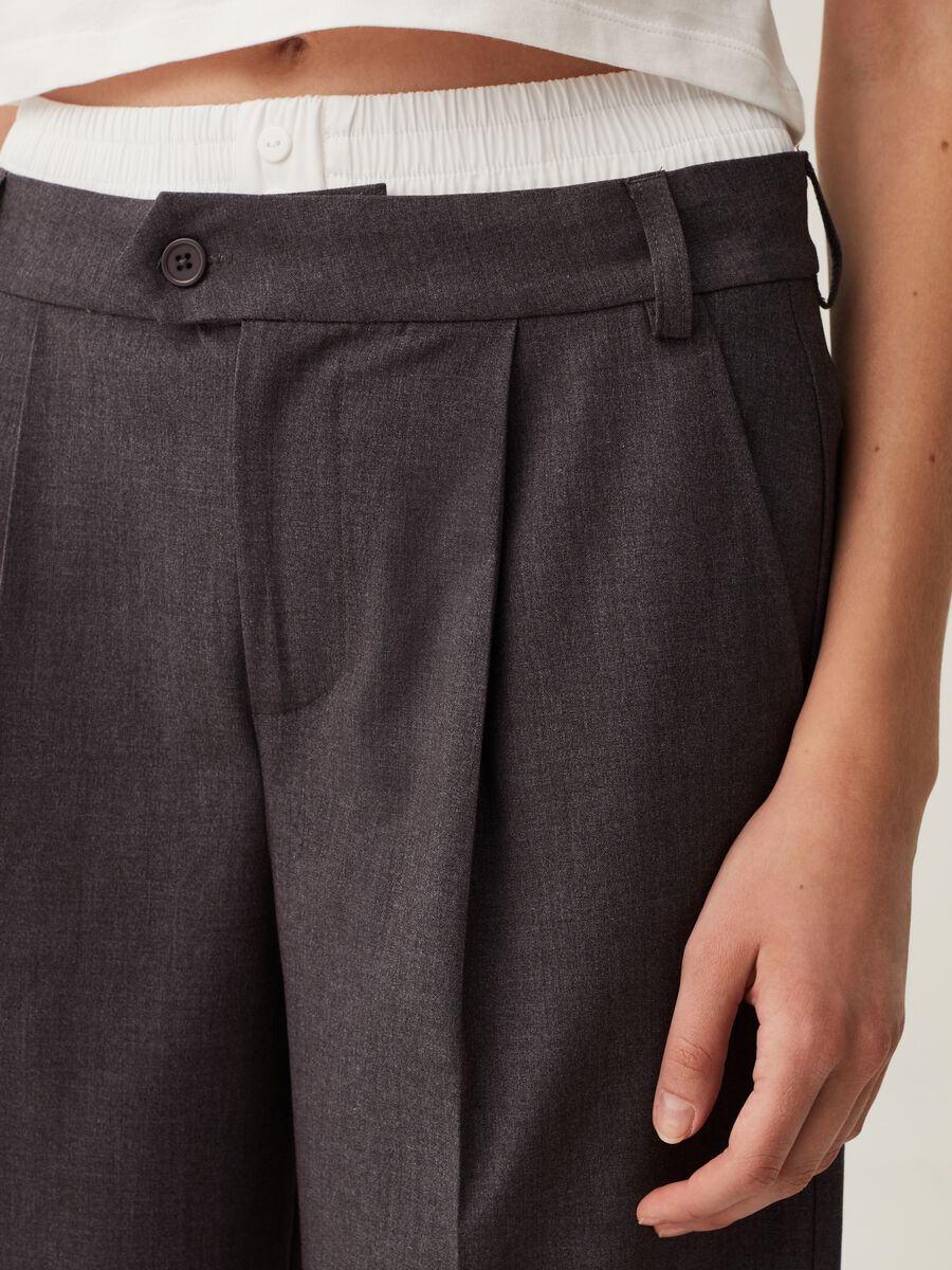 Wide-leg trousers with external elastic_3