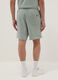 Green pure cotton relaxed-fit shorts_2