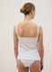 White pure cotton regular fit vest with lace trim_2