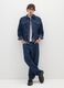 Blue denim pure cotton jacket with oversized fit_0