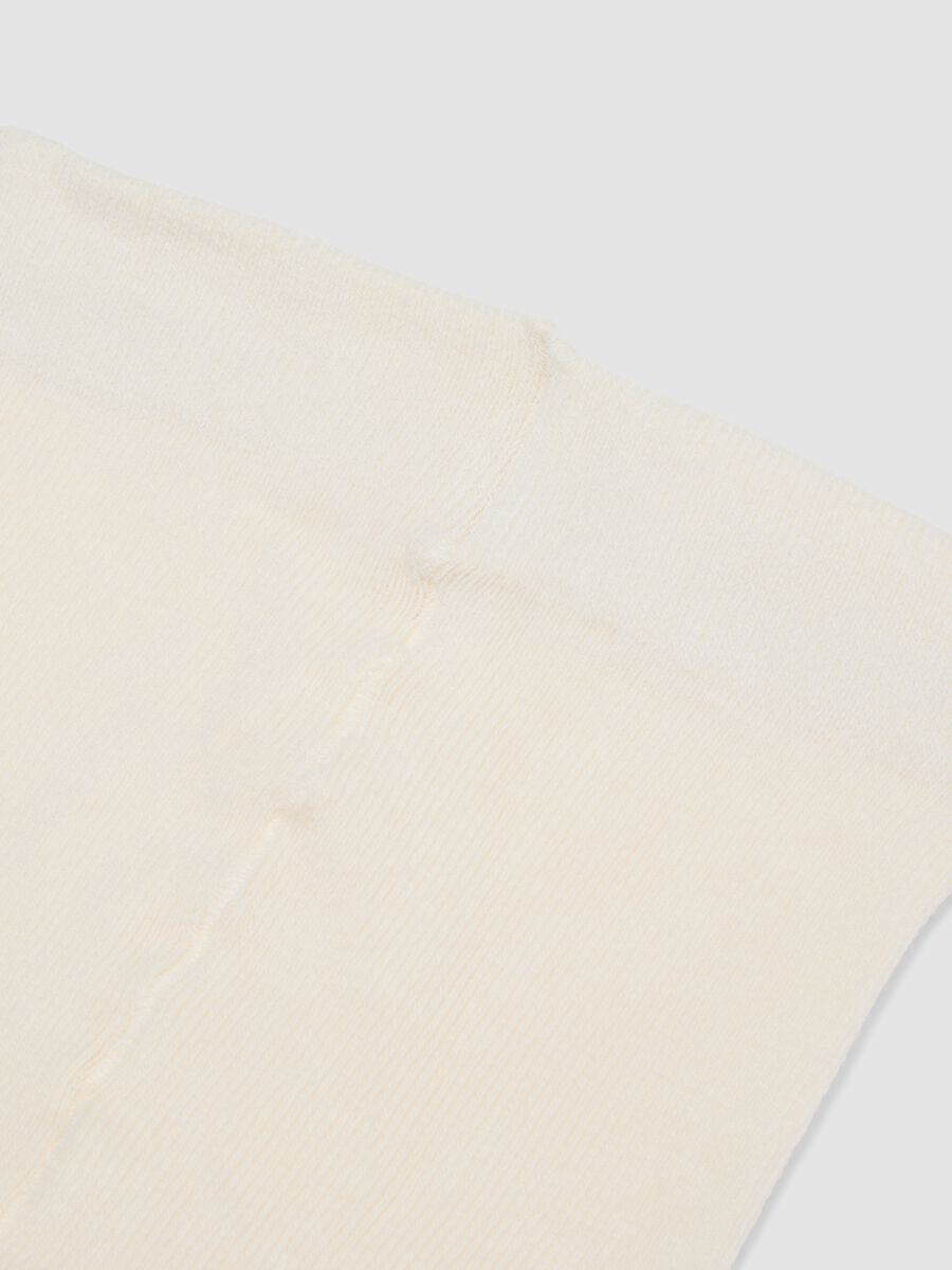 Collant bianco in cotone organico elasticizzato_2