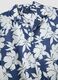 Blue organic cotton floral shirt_5