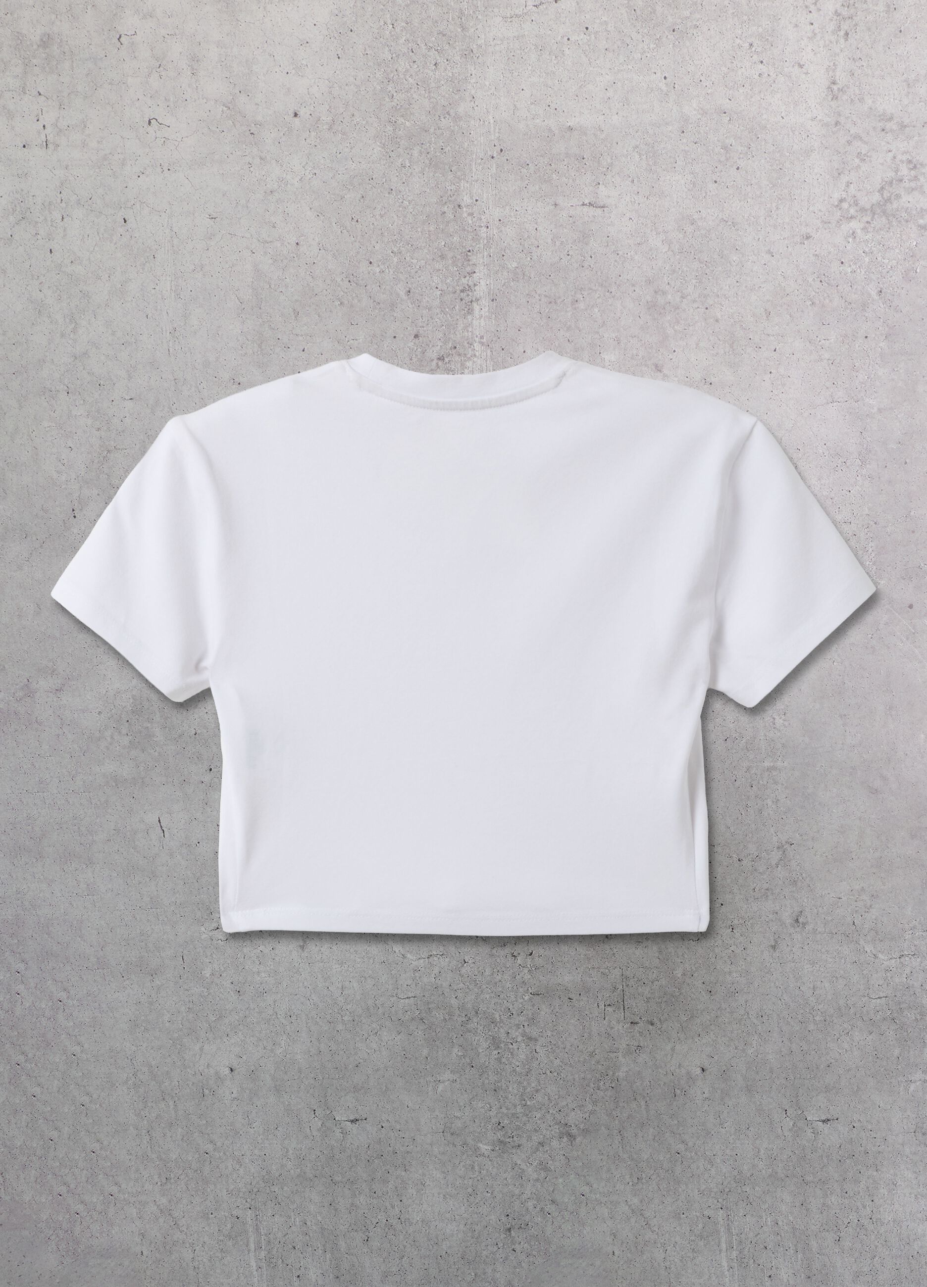 Camiseta crop blanca