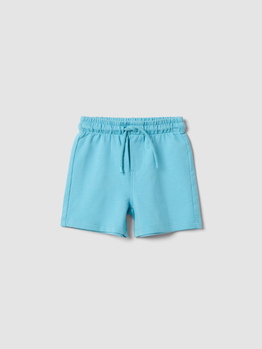 Blaue Regular Fit Shorts aus reiner Baumwolle f&uuml;r Jungen_0