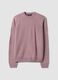 Dark pink regular-fit crew neck knit jersey jumper_0