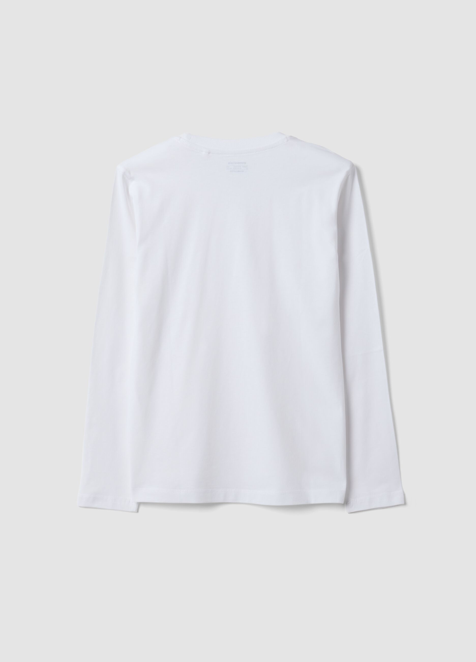 &Lambda;&epsilon;&upsilon;&kappa;ό &mu;&alpha;&kappa;&rho;&upsilon;&mu;ά&nu;&iota;&kappa;&omicron; T-shirt &alpha;&pi;ό 100% &omicron;&rho;&gamma;&alpha;&nu;&iota;&kappa;ό &beta;&alpha;&mu;&beta;ά&kappa;&iota;, regular fit, &gamma;&iota;&alpha; &alpha;&gamma;ό&rho;&iota;&alpha;