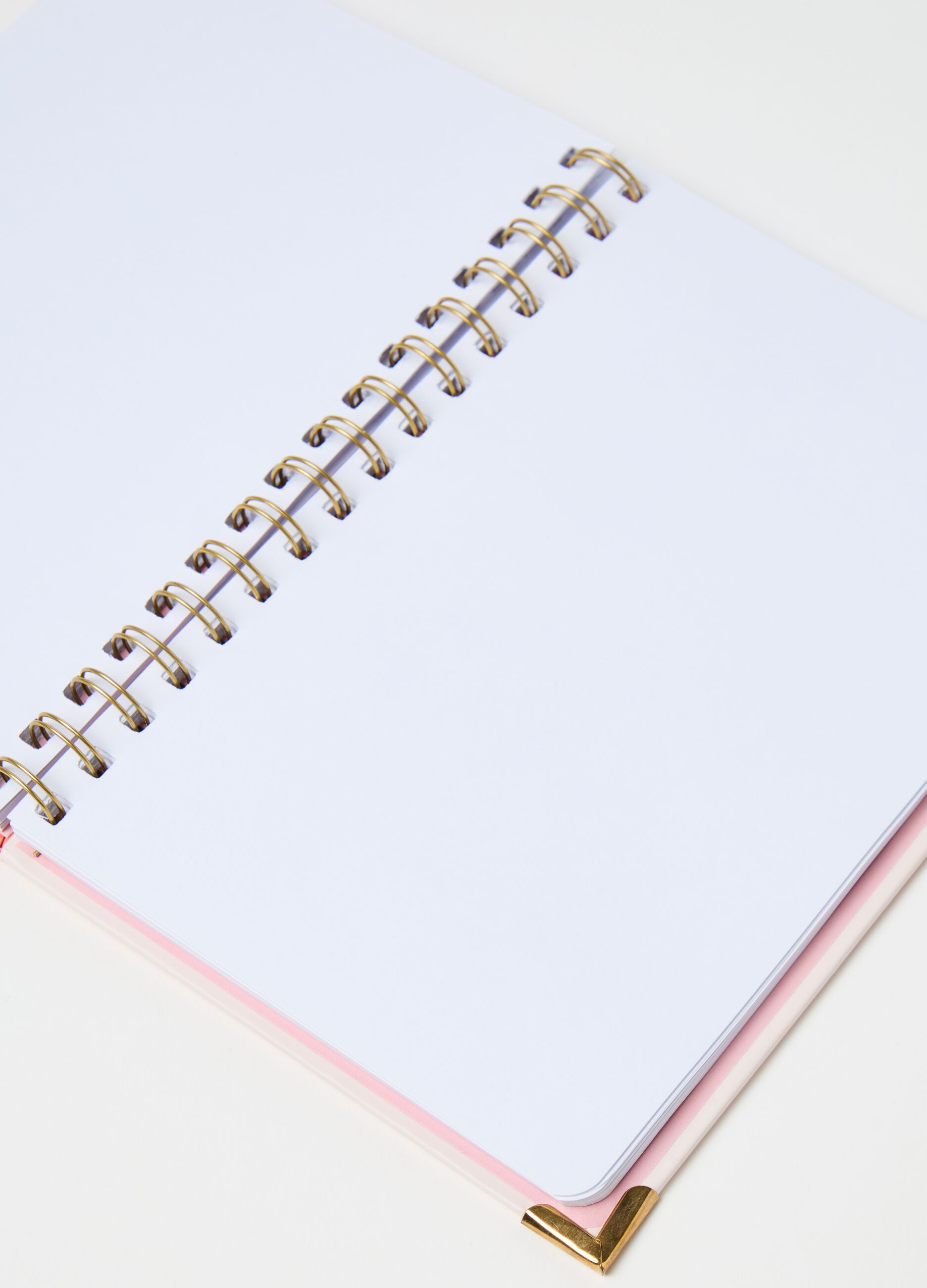 Spiral notepad with blank and lined pages