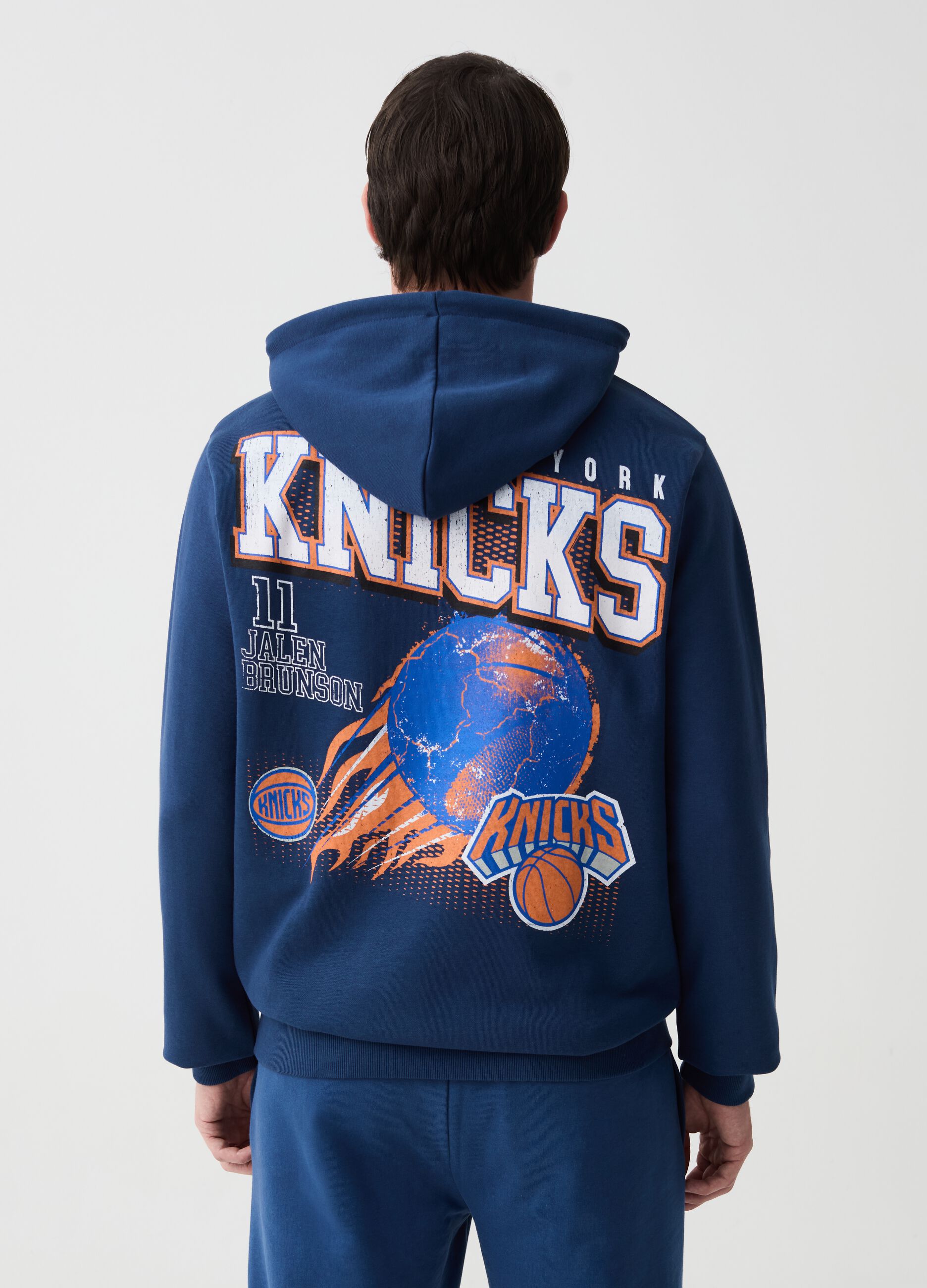 Sudadera con capucha y estampado NBA New York Knicks