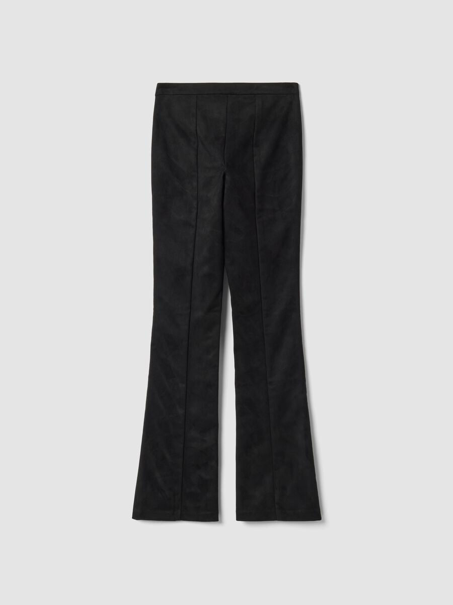 Formelle Slim-Fit-Hose aus Kunstvelours_6
