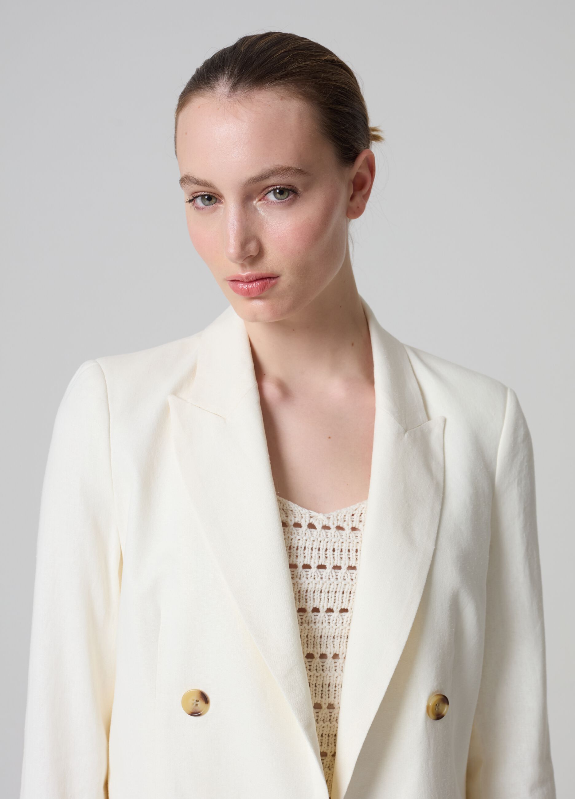 Contemporary double-breasted blazer