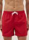 Red swim shorts with elasticated waist_1