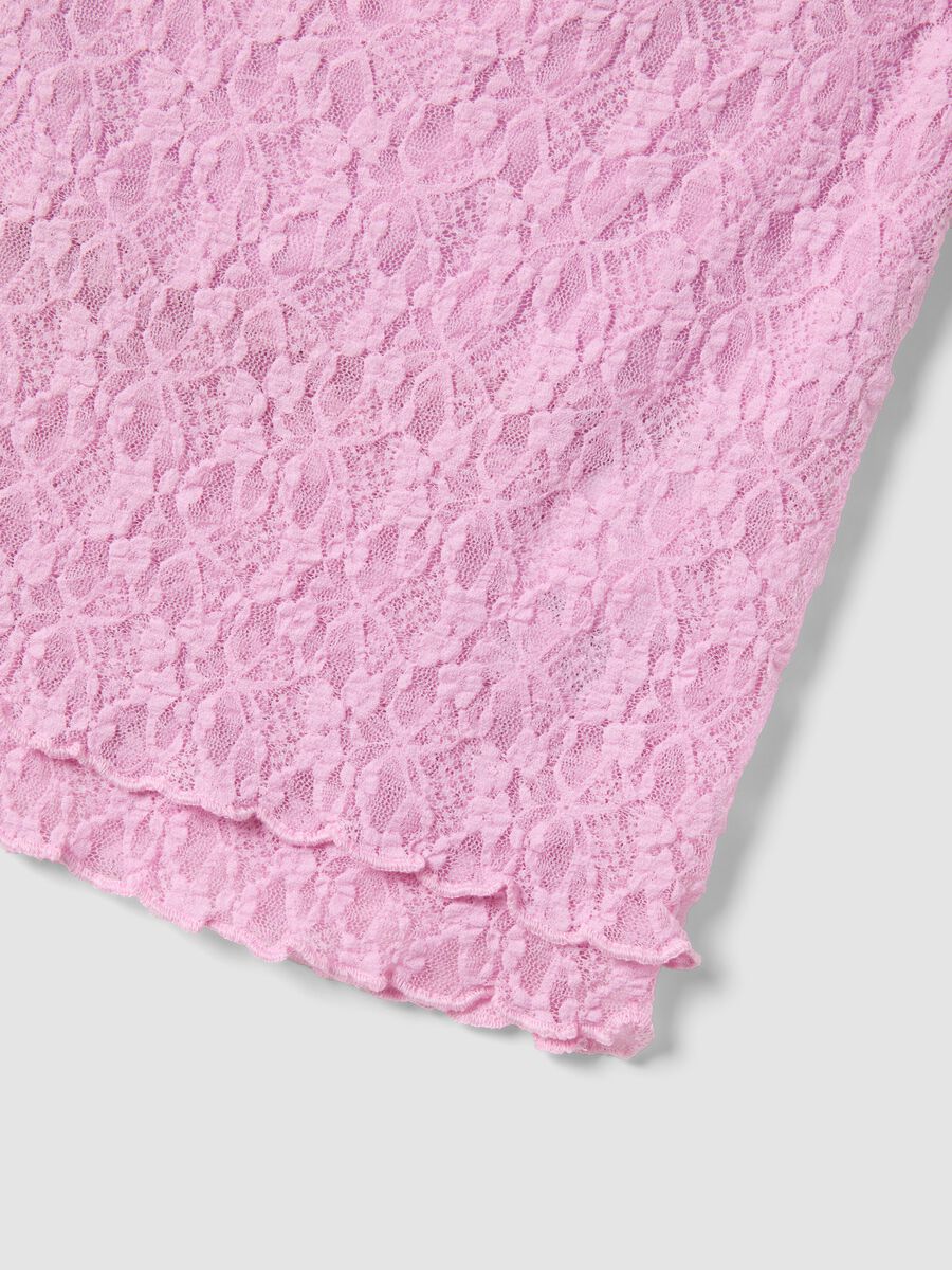 Kurzes rosa Top aus Stretchmaterial_5