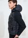 Black Padded Knit Jacket_1