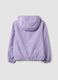Violette Regenjacke mit Kapuze und Reissverschluss f&uuml;r M&auml;dchen_5