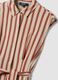 Multicolour pure viscose striped midi dress, regular fit_6