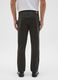 Green Cotton Blend Slim Fit Trousers_2