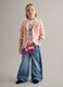 Girls' wide leg pure cotton blue jeans_0