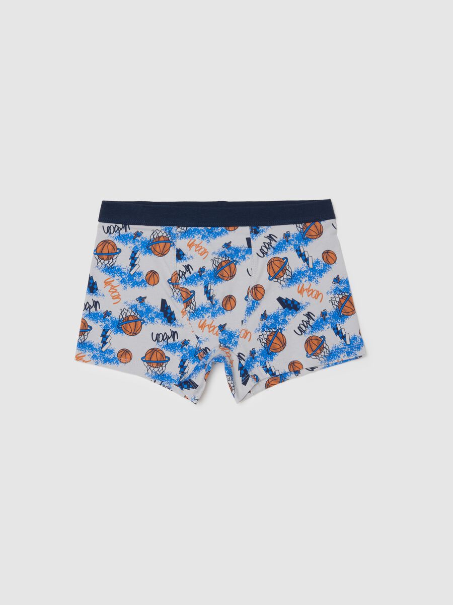Boys' regular fit multicolour stretch cotton boxer briefs_0