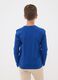 Blue pure organic cotton T-shirt with front print for boys_2