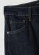 Jeans denim azuis em algod&atilde;o puro, wide leg e cintura subida_1