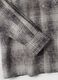 Camicia grigia a quadri in puro cotone_1