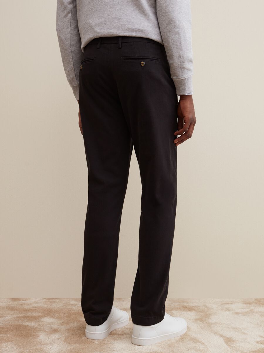 Regular-fit trousers in cotton dobby_2