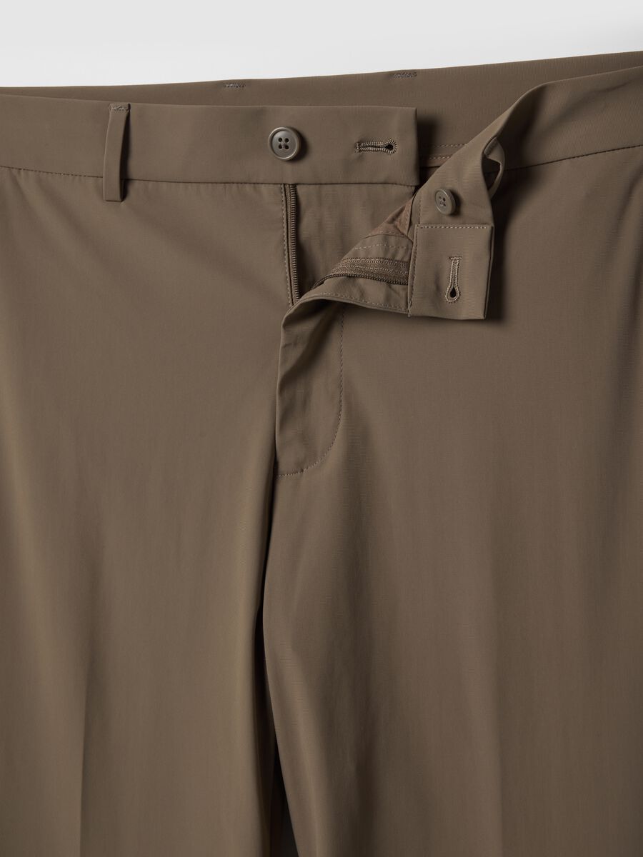 Brown formal trousers regular fit_5