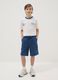 Boys' Pure Cotton Blue Shorts Regular Fit_0