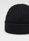 Heavy-knit black beanie_2