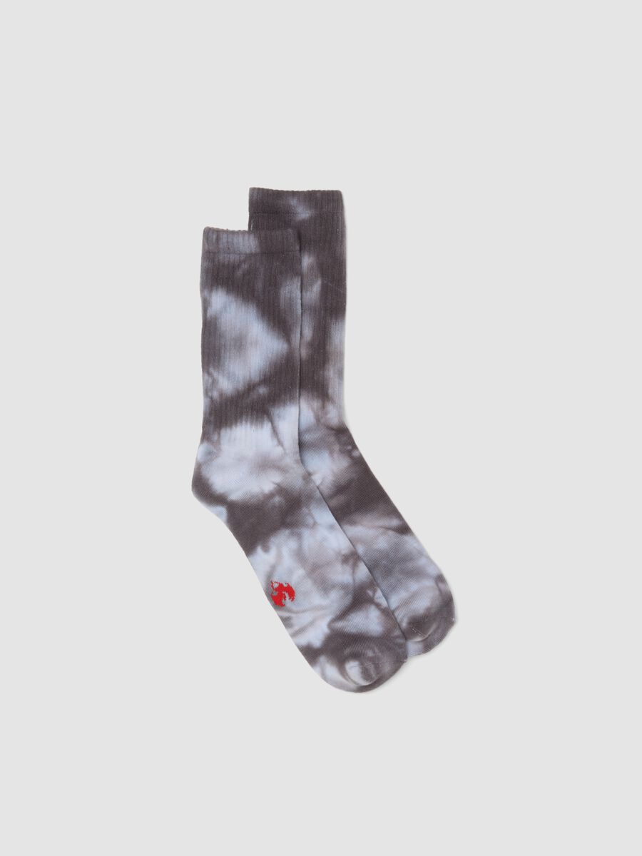 Chaussettes de sport grises en coton stretch_0