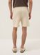 Beige pure cotton Bermuda shorts_2