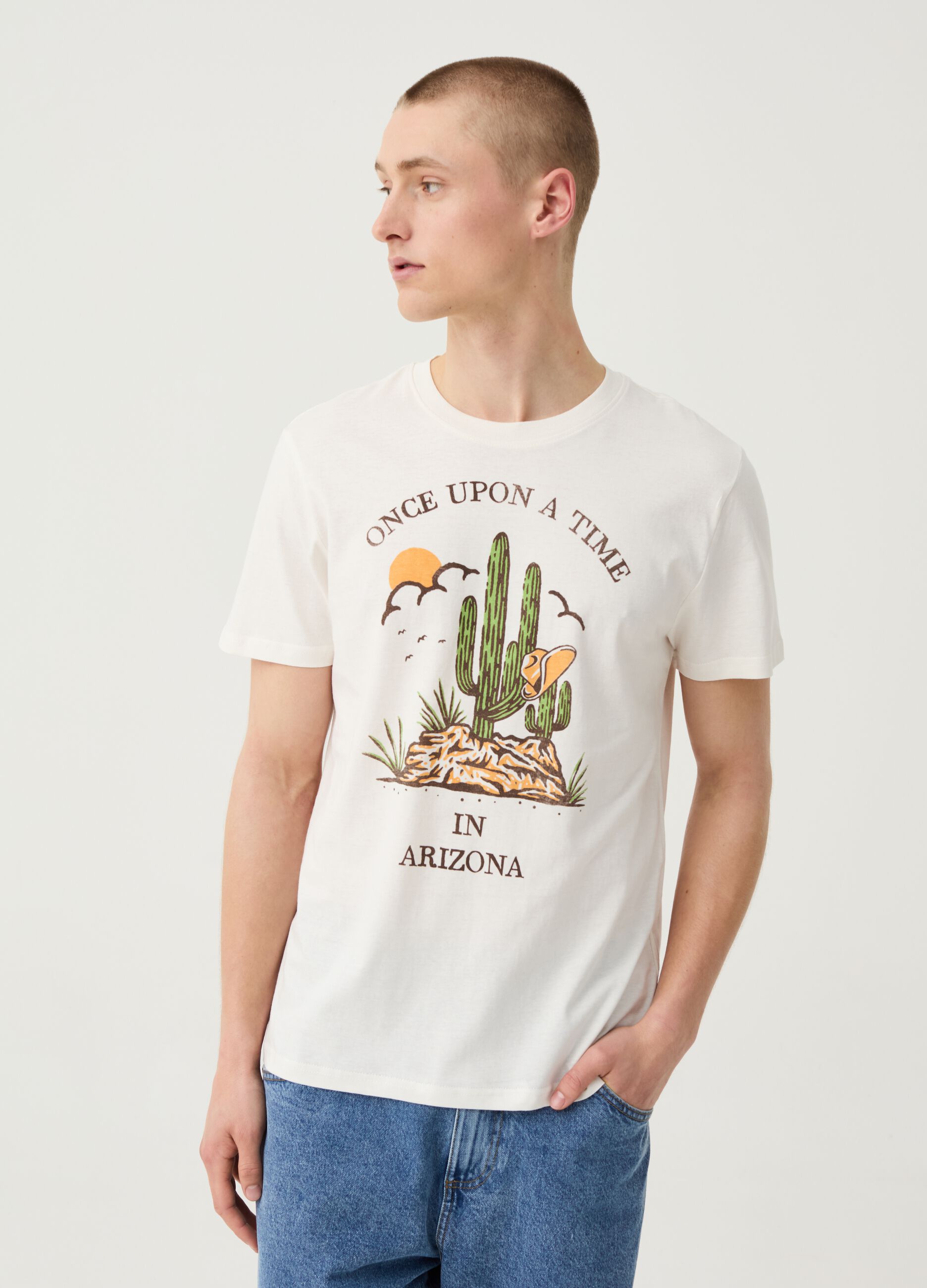 Camiseta de algodón con estampado Arizona