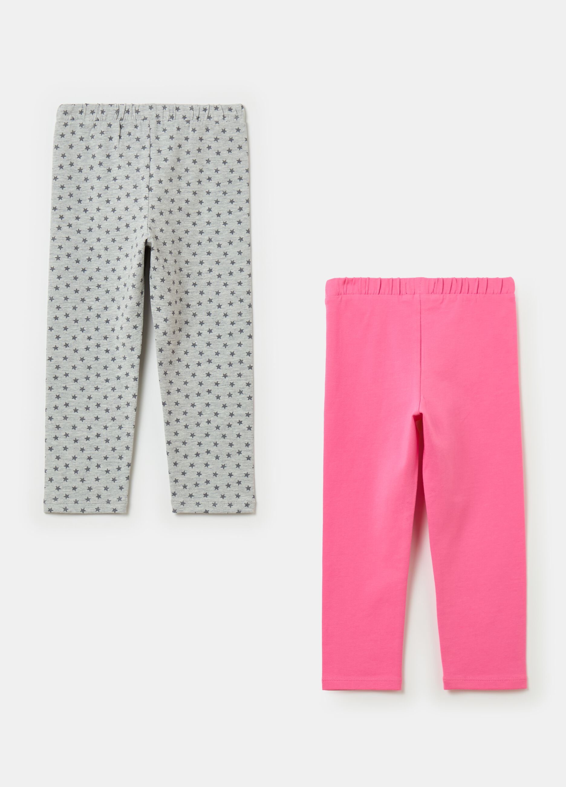 Two-pack leggings in stretch cotton