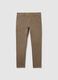 Cal&ccedil;as marrons skinny fit de algod&atilde;o el&aacute;stico_4