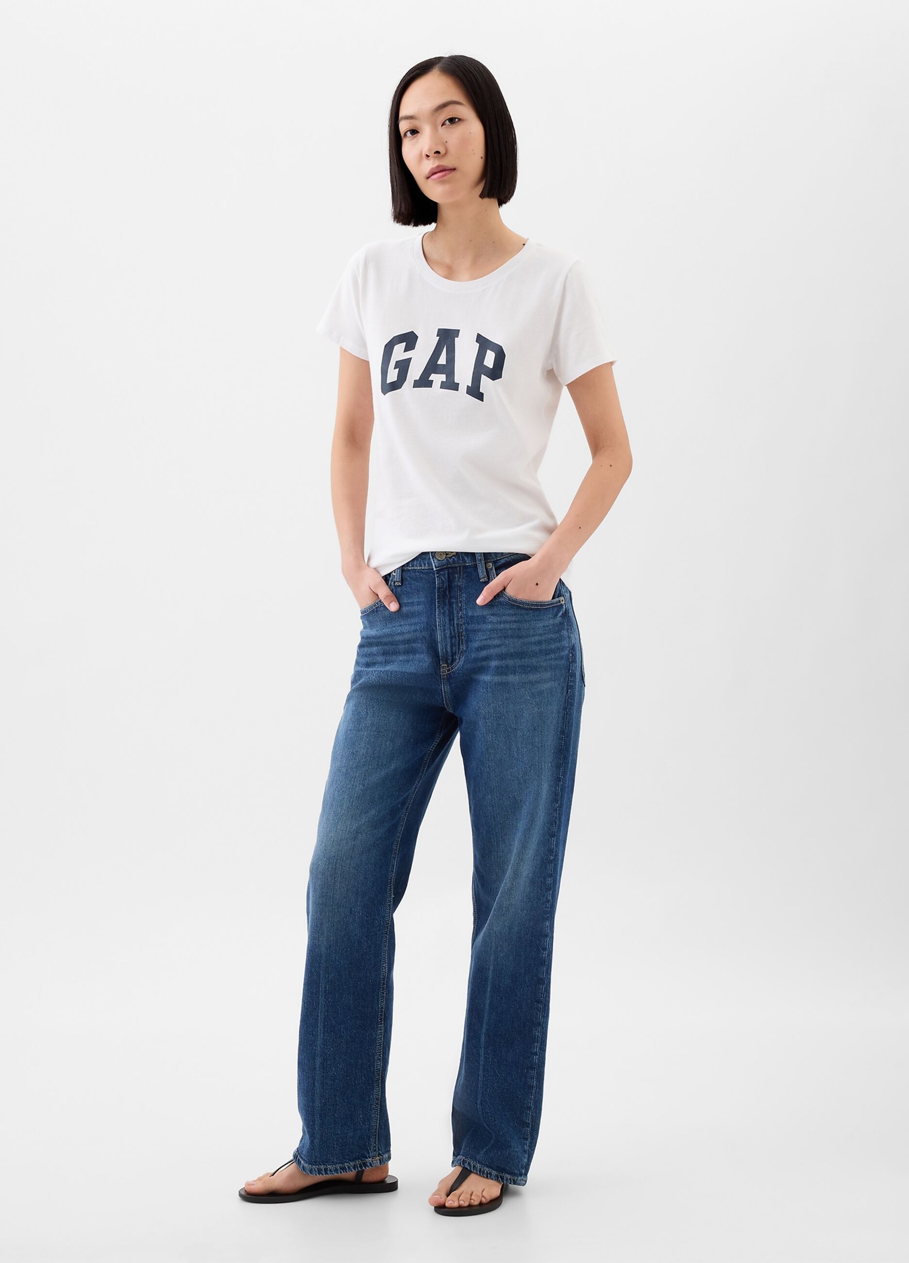 White T-shirt with GAP logo