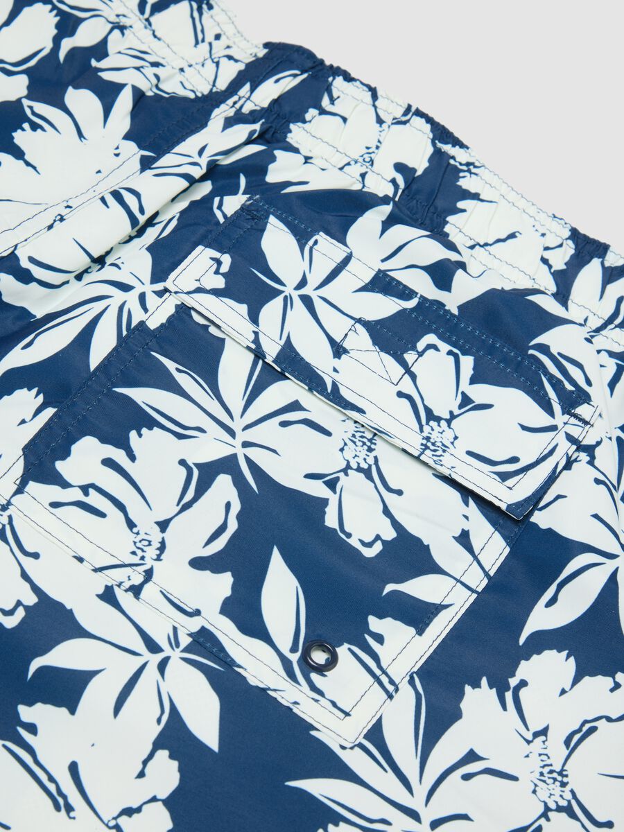 Multicolour floral print swim shorts_5