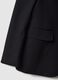 Blazer preto de ajuste regular de bot&atilde;o &uacute;nico_5