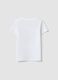 White pure cotton regular fit t-shirt with print for girls_1