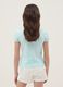 Girls&rsquo; light blue stretch cotton T-shirt, regular fit_2