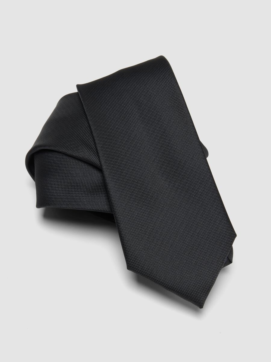 Corbata negra, pala de 7,5 cm_2