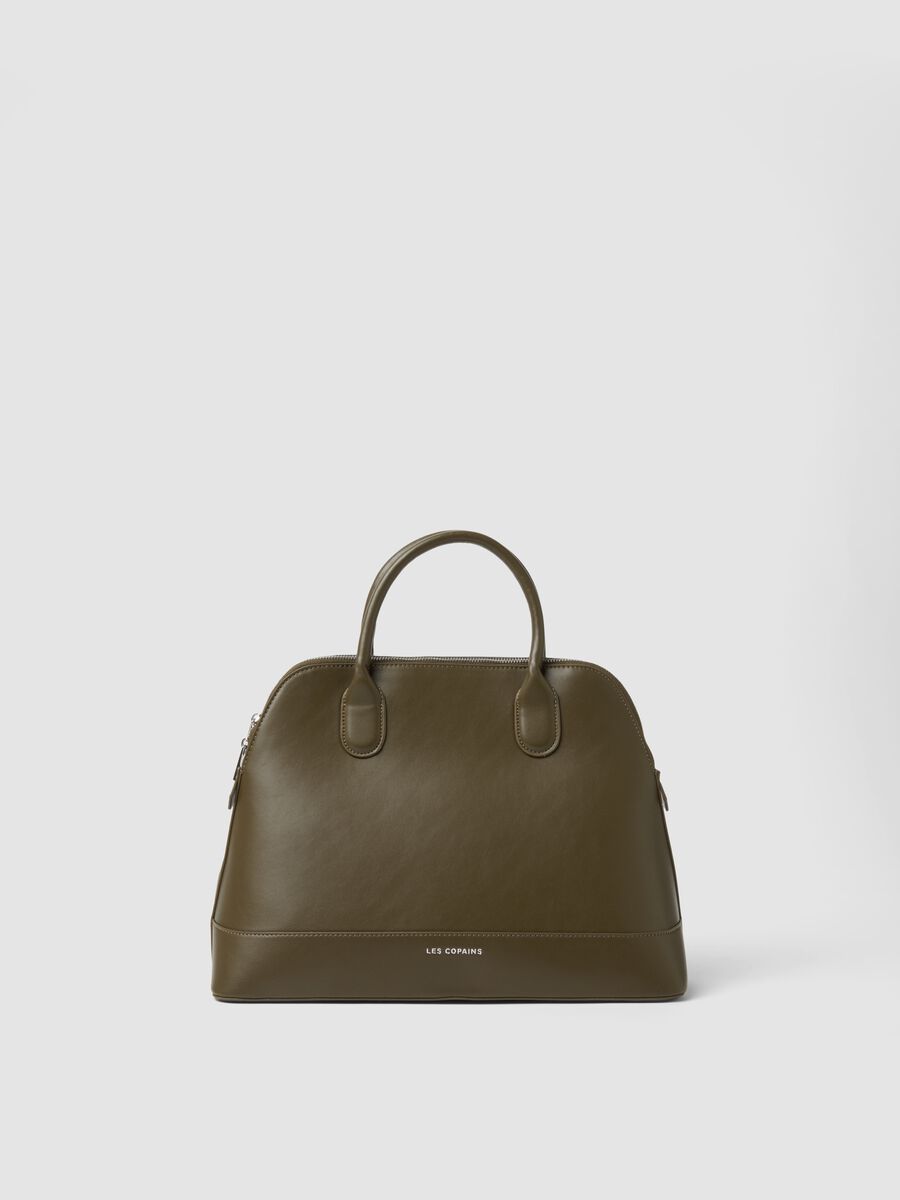 Green bag with zip closure_0