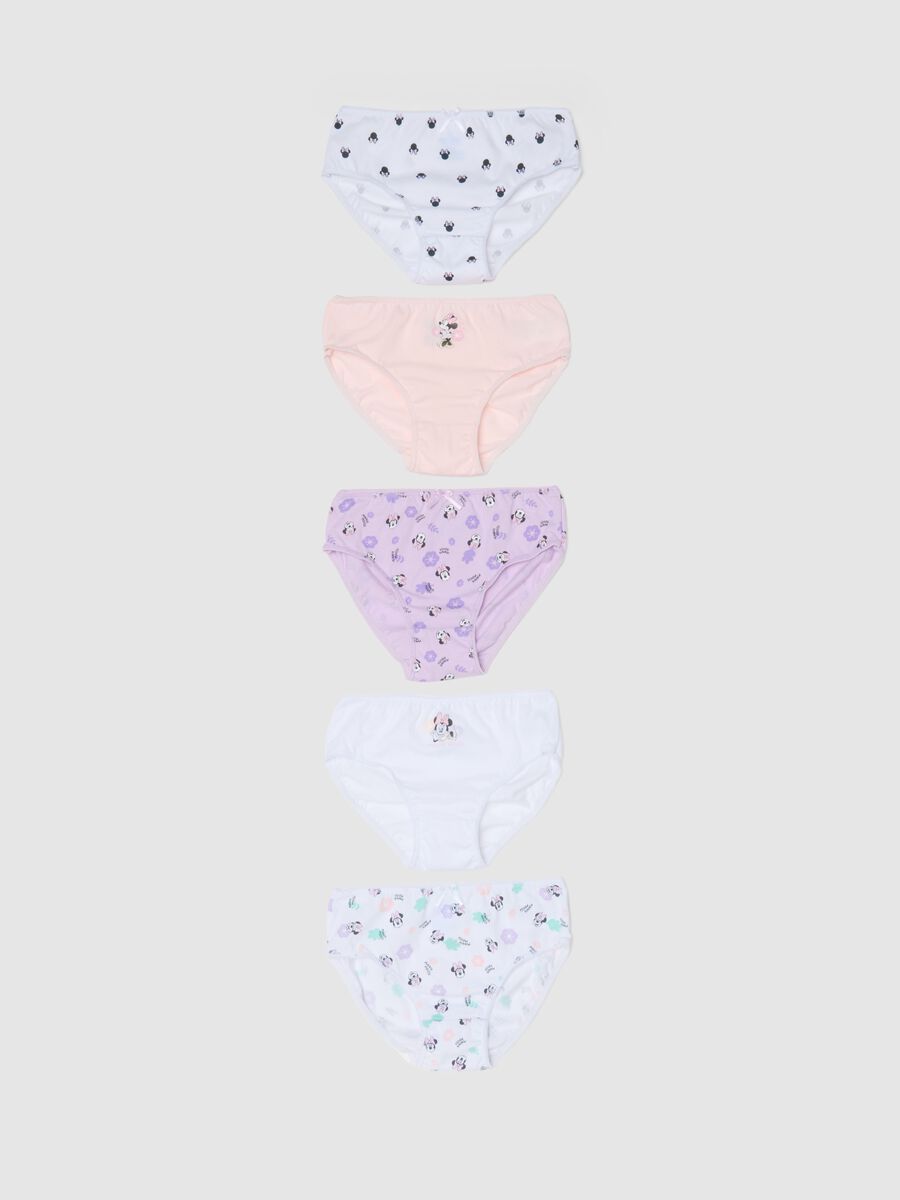 Multipack of multicolour pure cotton regular fit panties for girls_0