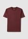Red pure cotton regular fit T-shirt_4