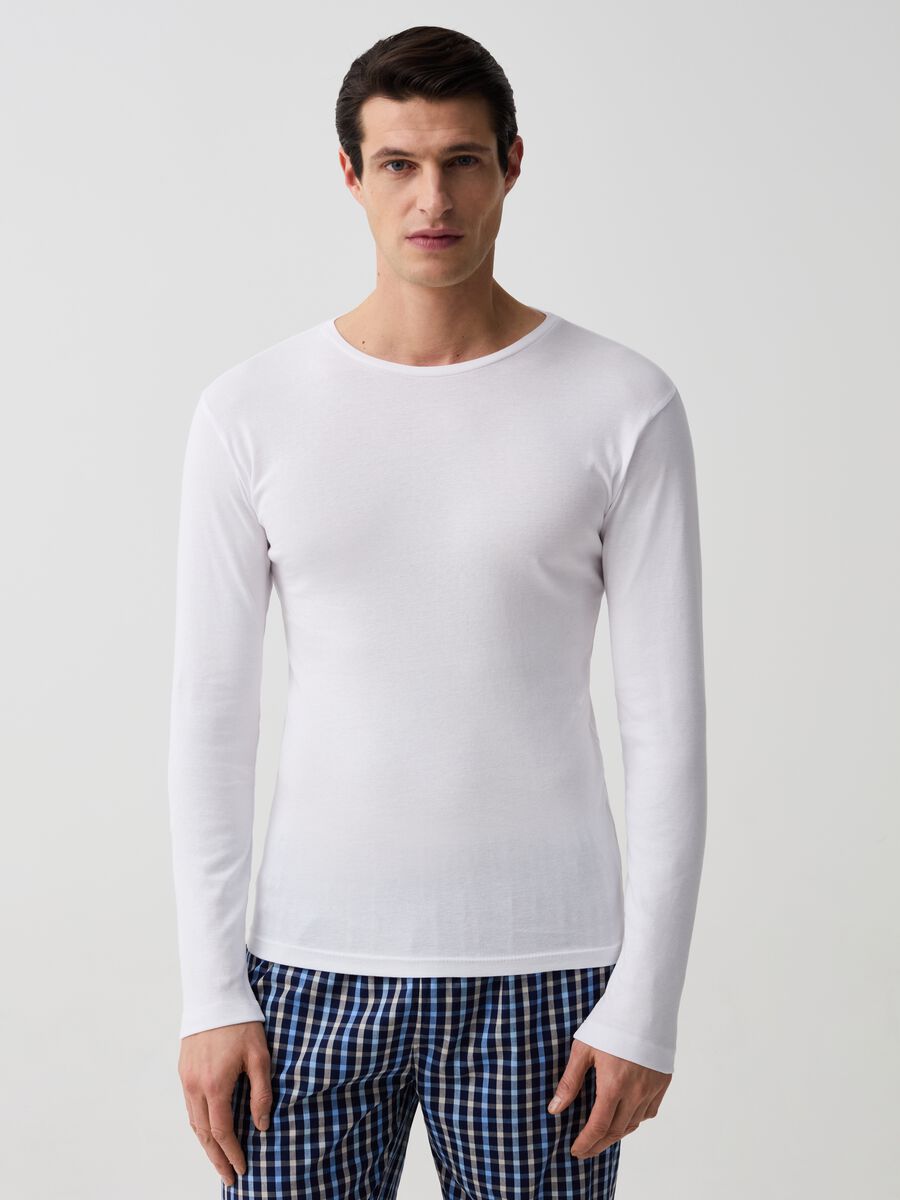Two-pack undershirts with long sleeves_0