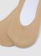 Two-pack of invisible beige cotton blend socks_1