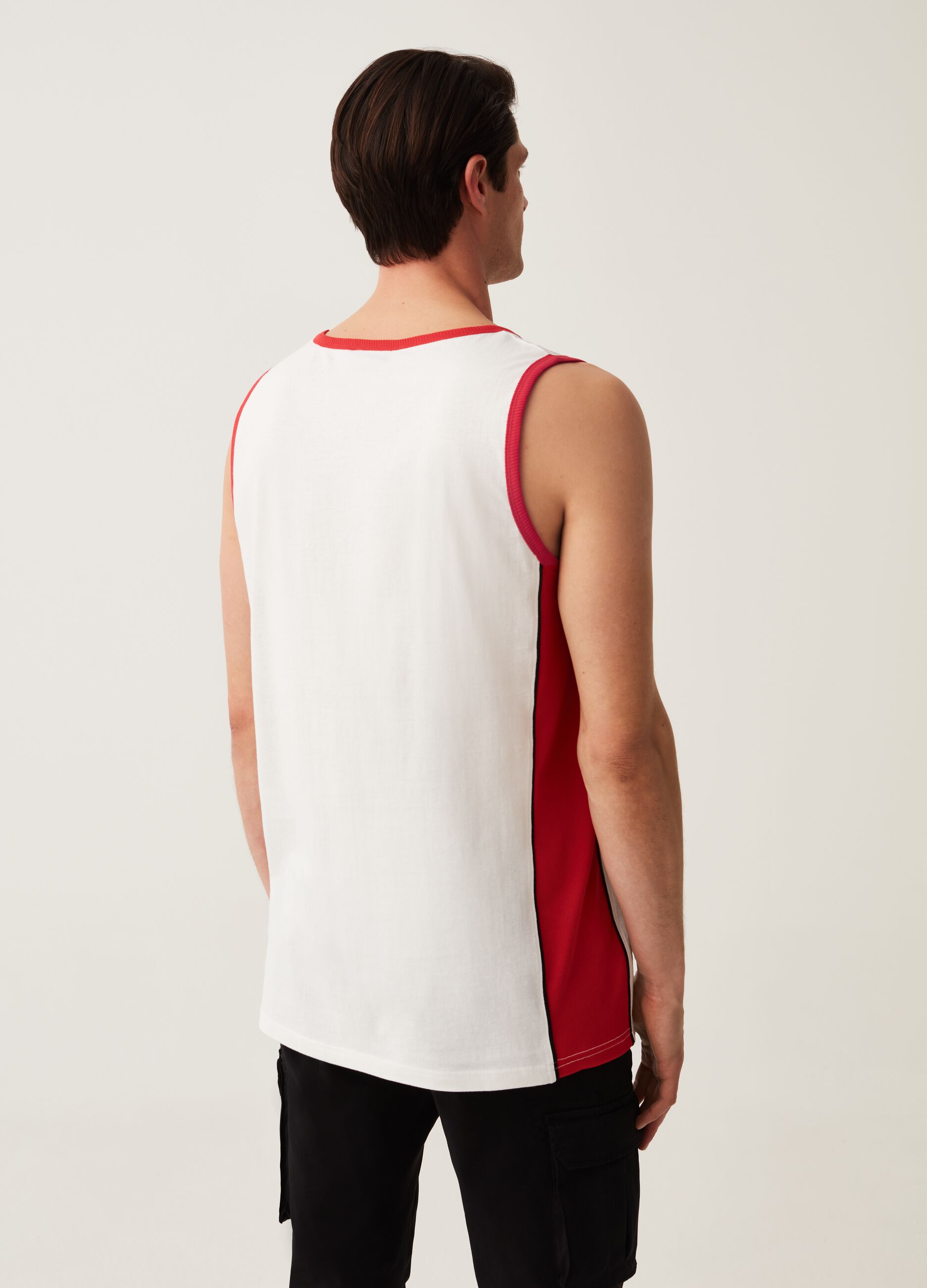 Camiseta de tirantes de algodón estampado NBA Chicago Bulls