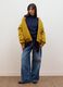 Yellow quilted zip-up bomber jacket, regular fit_1