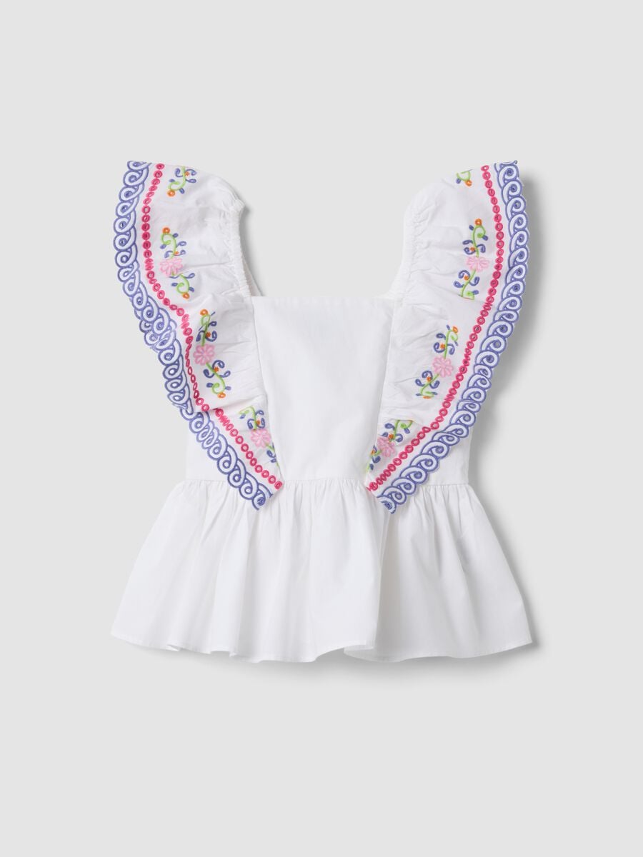 Camiseta de tirantes blanca de puro algod&oacute;n con volantes bordados_3